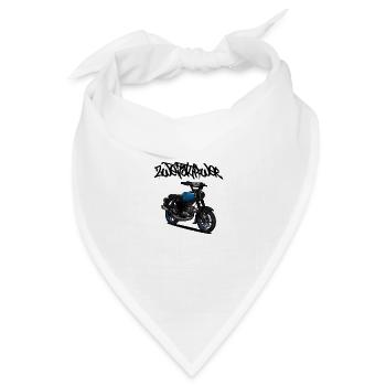 S51 // Tuning // Illustration - Bandana Dreieckstuch - Weiß - Vorne