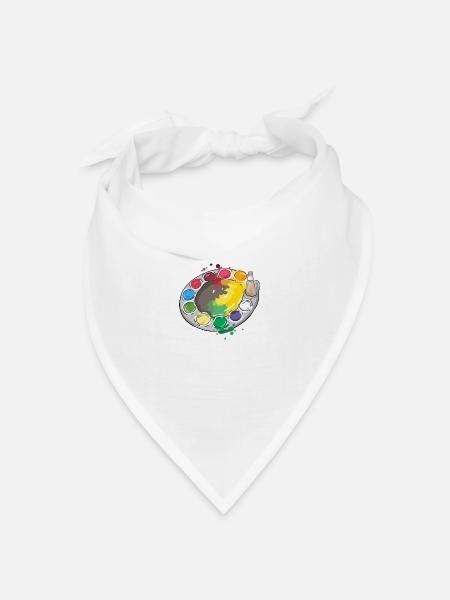 Die Farbpalette - Bandana Dreieckstuch - Weiß