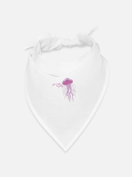 Meerestiere - Bandana Dreieckstuch - Weiß