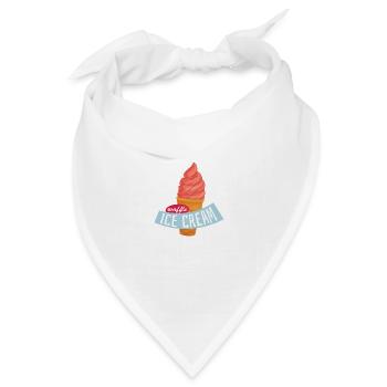 Sommer - Bandana Dreieckstuch - Weiß - Vorne