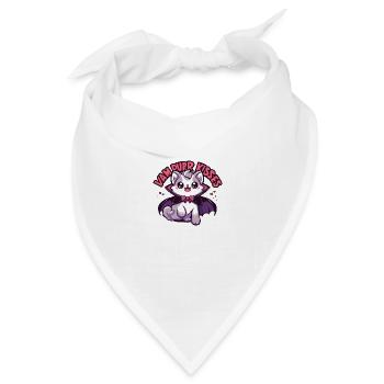 VAMPURR KÜSSE - Bandana Dreieckstuch - Weiß - Vorne