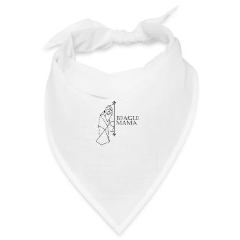 Beagle Mama - Bandana Dreieckstuch - Weiß - Vorne