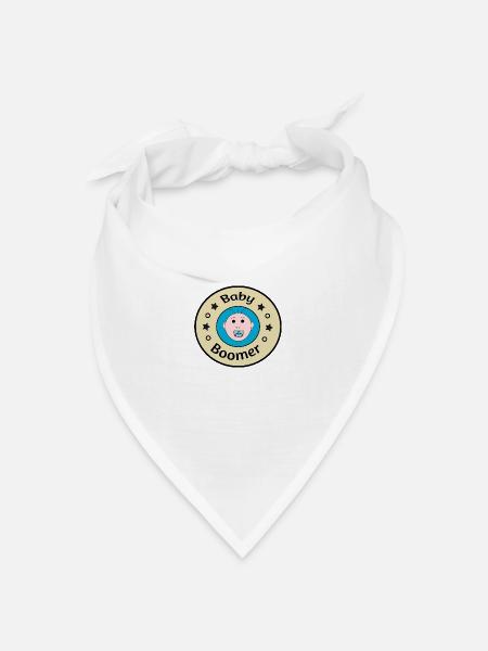Baby Boomer - Bandana Dreieckstuch - Weiß