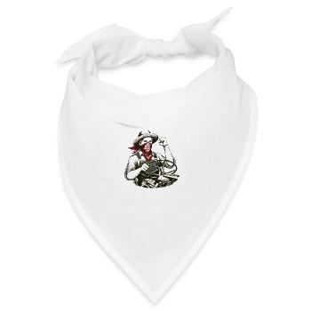 Der unnachgiebige Bauer - Bandana Dreieckstuch - Weiß - Vorne