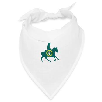 Flagge des Bundesstaates Washington Cowboy - Bandana Dreieckstuch - Weiß - Vorne
