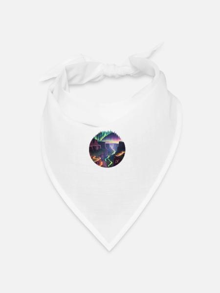 Neue Welt - Bandana Dreieckstuch - Weiß