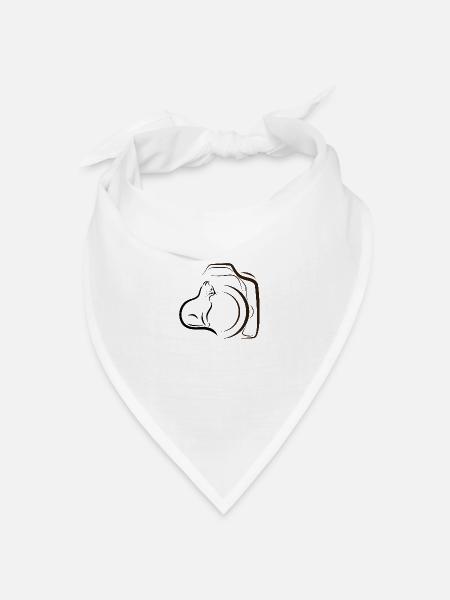 Katenfotograf - Bandana Dreieckstuch - Weiß