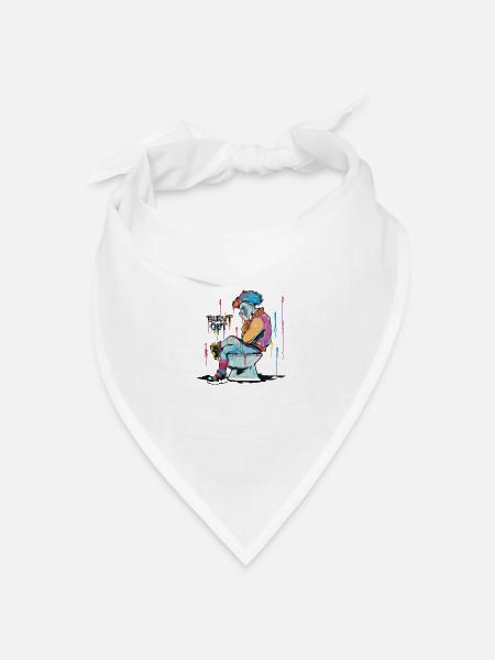 Burnout - Bandana Dreieckstuch - Weiß