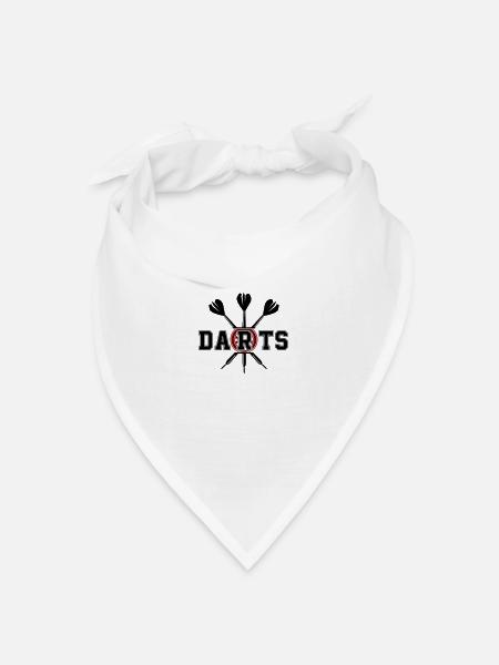 darts - Bandana Dreieckstuch - Weiß