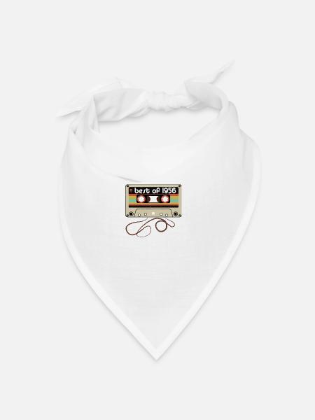 Legendärer Jahrgang 1956 - Bandana Dreieckstuch - Weiß