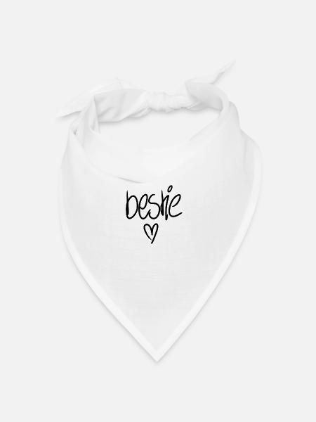 Bestie - Bandana Dreieckstuch - Weiß