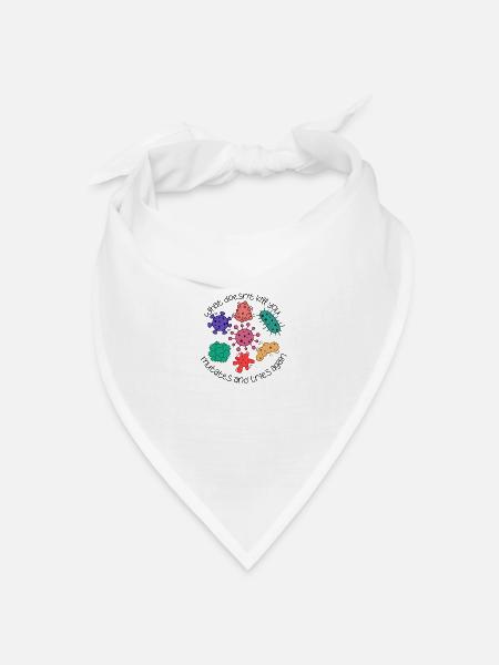 lustig wissenschaft zitat wissenschaft kümmert sich nicht um die wissenschaft glaubt - Bandana Dreieckstuch - Weiß