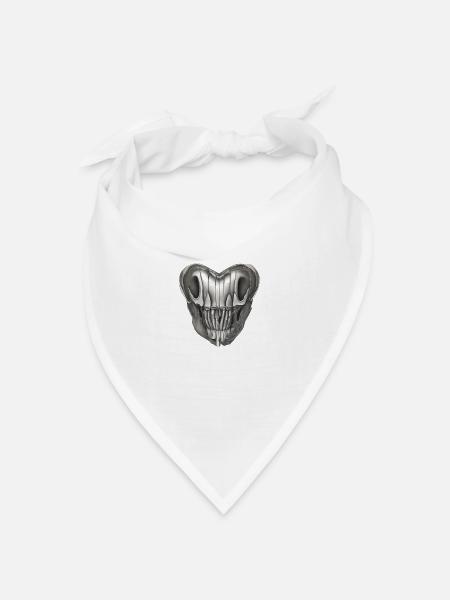Spektrales Echo von Metall - Bandana Dreieckstuch - Weiß