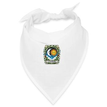 Das Tarot der Liebenden - Bandana Dreieckstuch - Weiß - Vorne