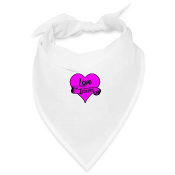 love forever - Bandana Dreieckstuch - Weiß - Vorne