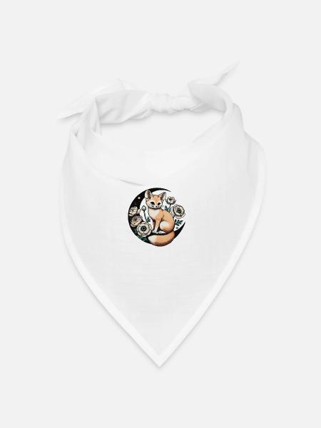 Fennek - Bandana Dreieckstuch - Weiß