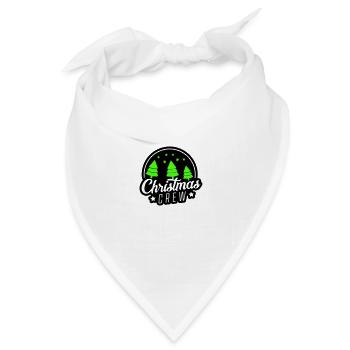 christmas crew xmas - Bandana Dreieckstuch - Weiß - Vorne