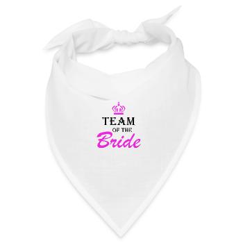 Team of the Bride The Bride Design - Bandana Dreieckstuch - Weiß - Vorne