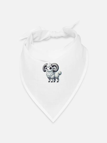 widder cartoon - Bandana Dreieckstuch - Weiß