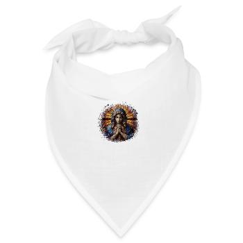 Stechpalme Maria Maria Madonna Mariana Jungfrau Maria Heilig - Bandana Dreieckstuch - Weiß - Vorne