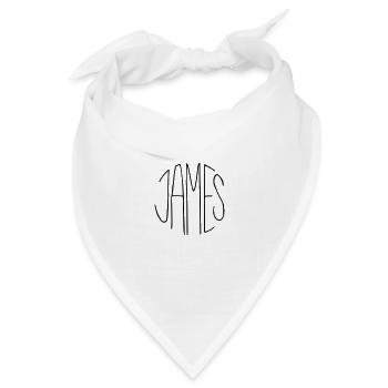James - Bandana Dreieckstuch - Weiß - Vorne