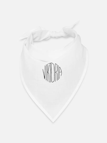 Viktoria - Bandana Dreieckstuch - Weiß