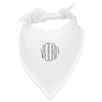 Victoria - Bandana Dreieckstuch - Weiß - Vorne
