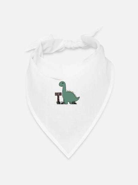 Dino Lio - Bandana Dreieckstuch - Weiß