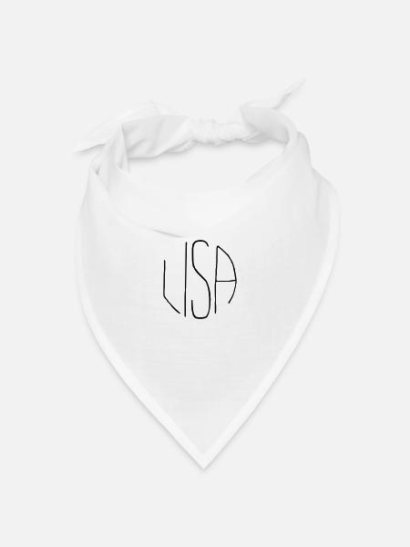 Lisa - Bandana Dreieckstuch - Weiß