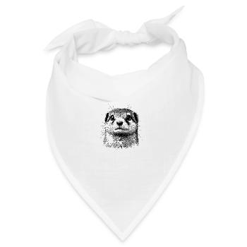 Hermelin - Bandana Dreieckstuch - Weiß - Vorne