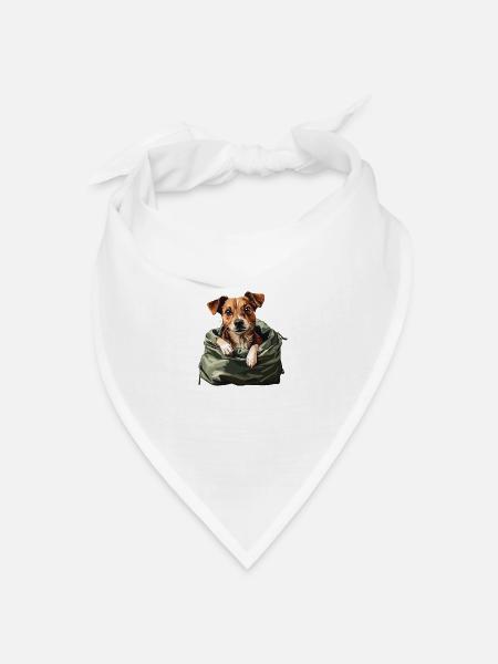 Bag Buddy – Dein kleiner Begleiter zum Verlieben - Bandana Dreieckstuch - Weiß