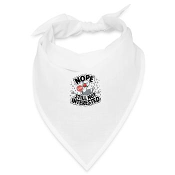 Uninteressiertes Gänse-Stoppschild - Bandana Dreieckstuch - Weiß - Vorne