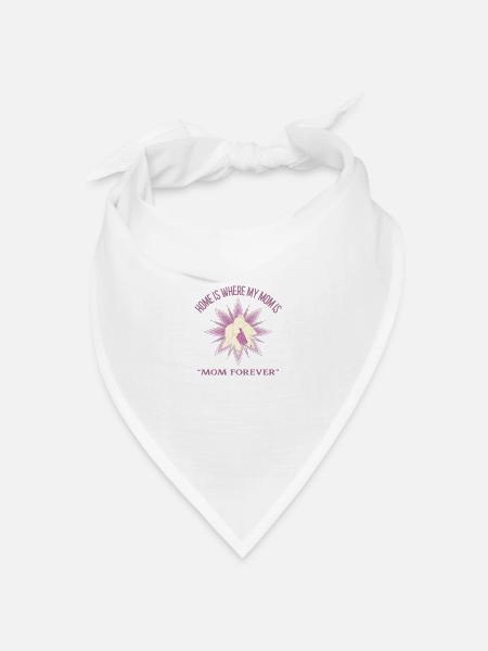 Freundliches inspirierendes tägliches Zitat T-Shirt für Mama - Bandana Dreieckstuch - Weiß