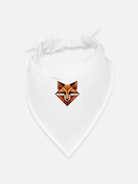 Fuchs - Bandana Dreieckstuch - Weiß