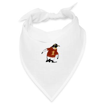 Pinguin Hemd - Bandana Dreieckstuch - Weiß - Vorne
