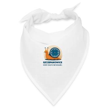 Szczepanowice – wo die Zeit langsamer vergeht - Bandana Dreieckstuch - Weiß - Vorne