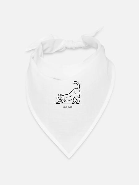 Felis Major - Bandana Dreieckstuch - Weiß