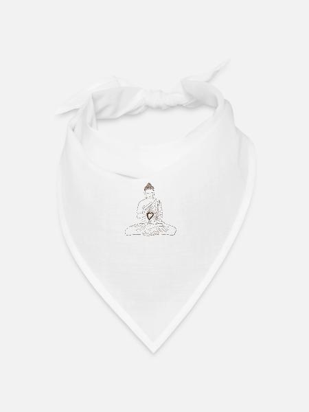 Auszeit - Bandana Dreieckstuch - Weiß