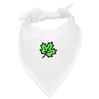 Ahornblatt Blatt Herbst Symbol - Bandana Dreieckstuch - Weiß - Vorne