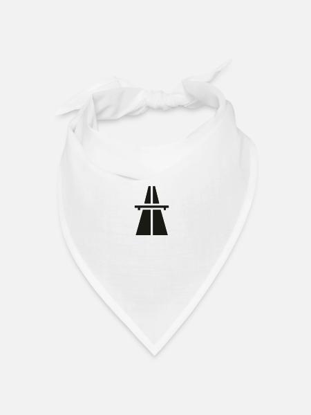 autobahn - Bandana Dreieckstuch - Weiß