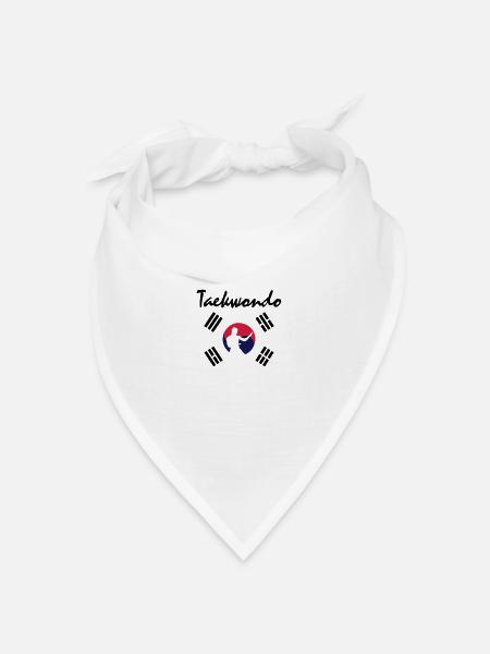 Taekwondo - Bandana Dreieckstuch - Weiß
