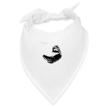 weibliche Sprache - Bandana Dreieckstuch - Weiß - Vorne