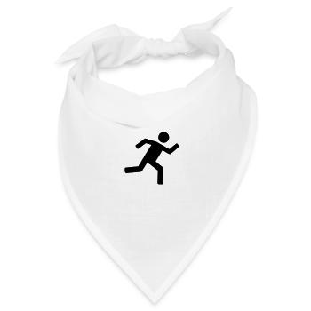 Laufen - Läufer - Bandana Dreieckstuch - Weiß - Vorne