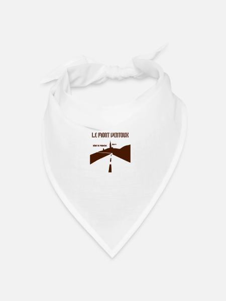 Le Mont Ventoux_vekt - Bandana Dreieckstuch - Weiß