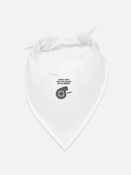 JDM TURBO sound | T-shirts JDM - Bandana Dreieckstuch - Weiß