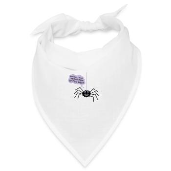 Spinne Spider Comic lustig - Bandana Dreieckstuch - Weiß - Vorne