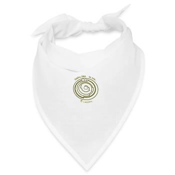 Kornkreis / Crop Circle Pi - Bandana Dreieckstuch - Weiß - Vorne