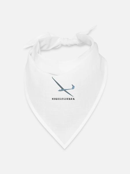 segelflieger - Bandana Dreieckstuch - Weiß