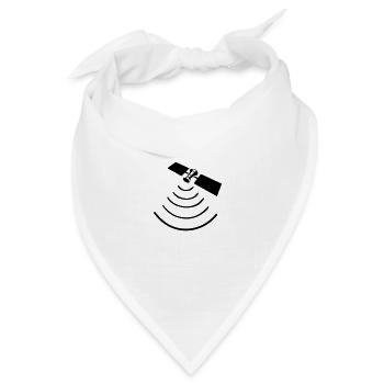 Satellite - 1color - Bandana Dreieckstuch - Weiß - Vorne