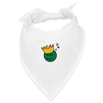 Erbsenkönig sleep - Bandana Dreieckstuch - Weiß - Vorne